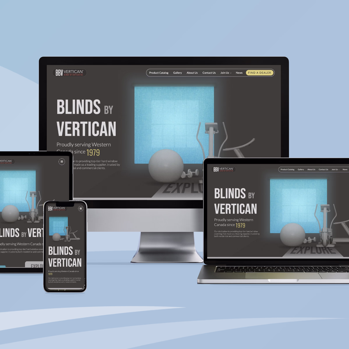 Blinds By Vertican Responsive Website