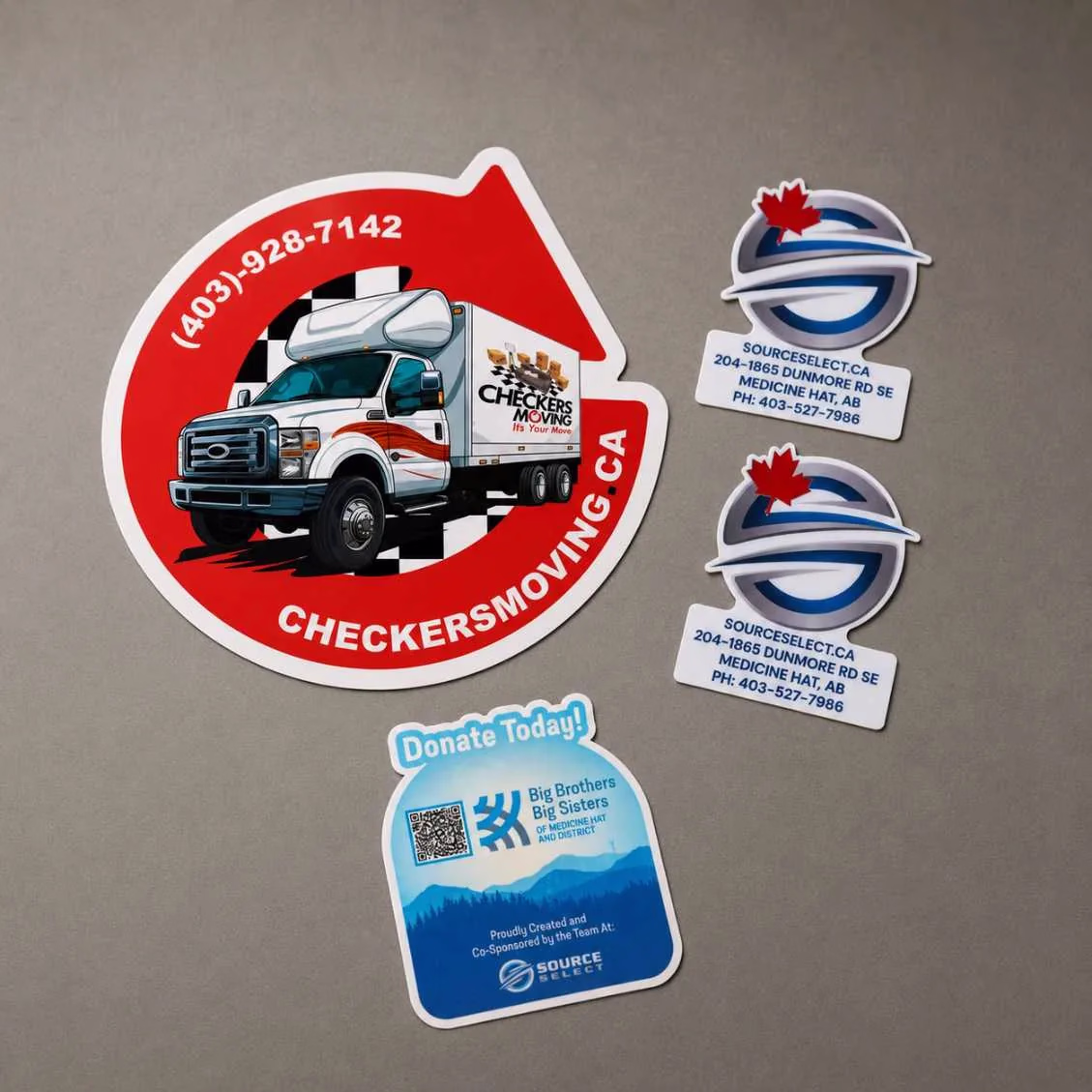 Checkers Moving Sticker Set