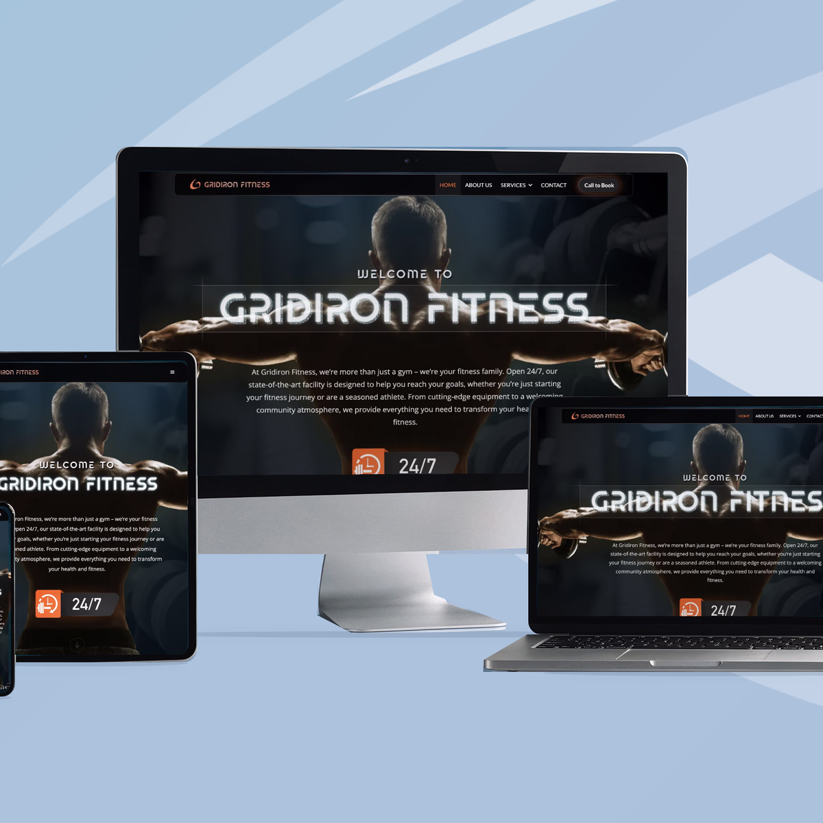 GridIron Fitness Responsive Website