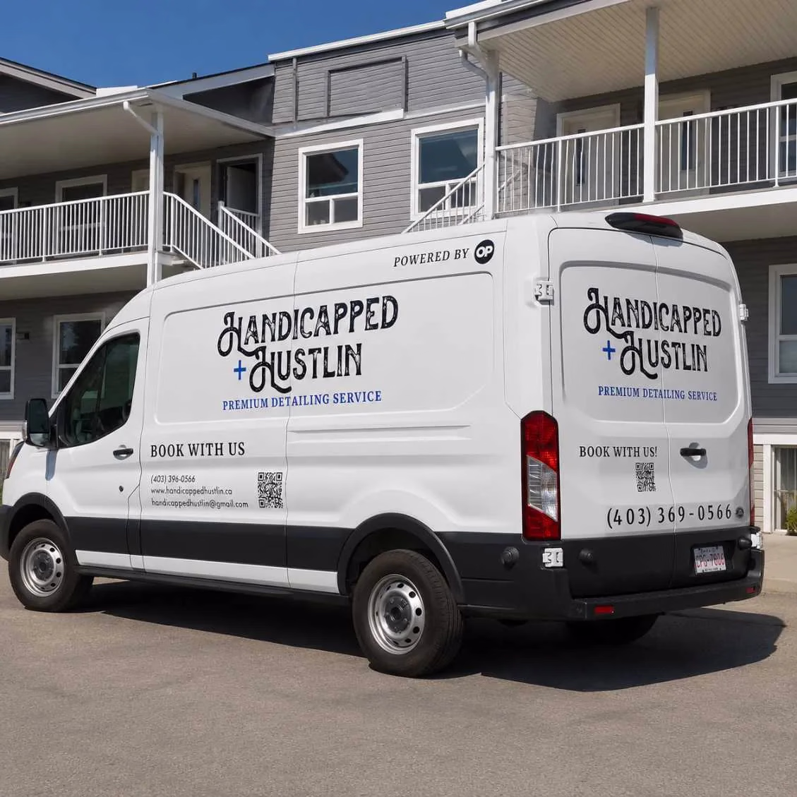Handicapped Hustlin Service Van Graphics