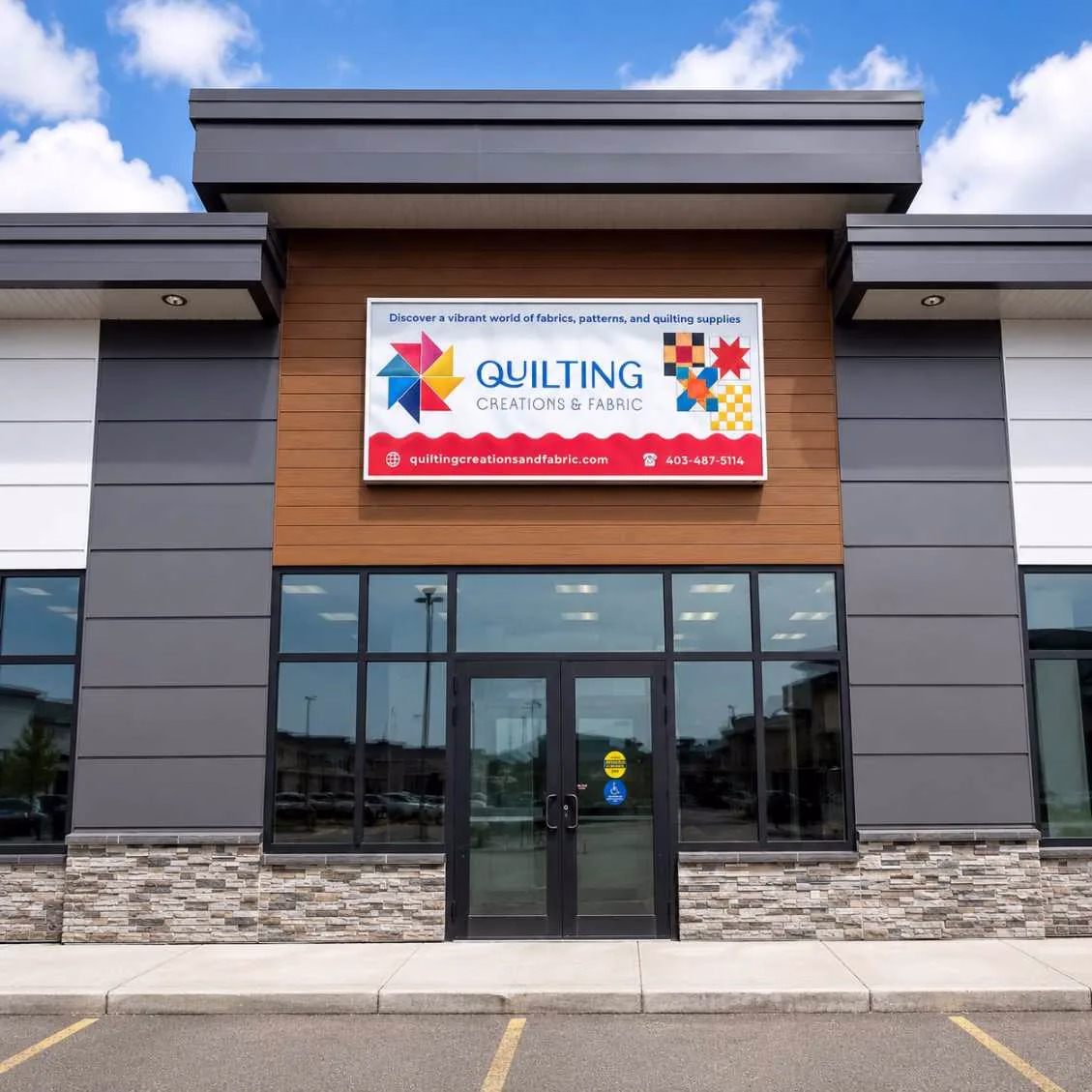 Quilting Creations Exterior Sign