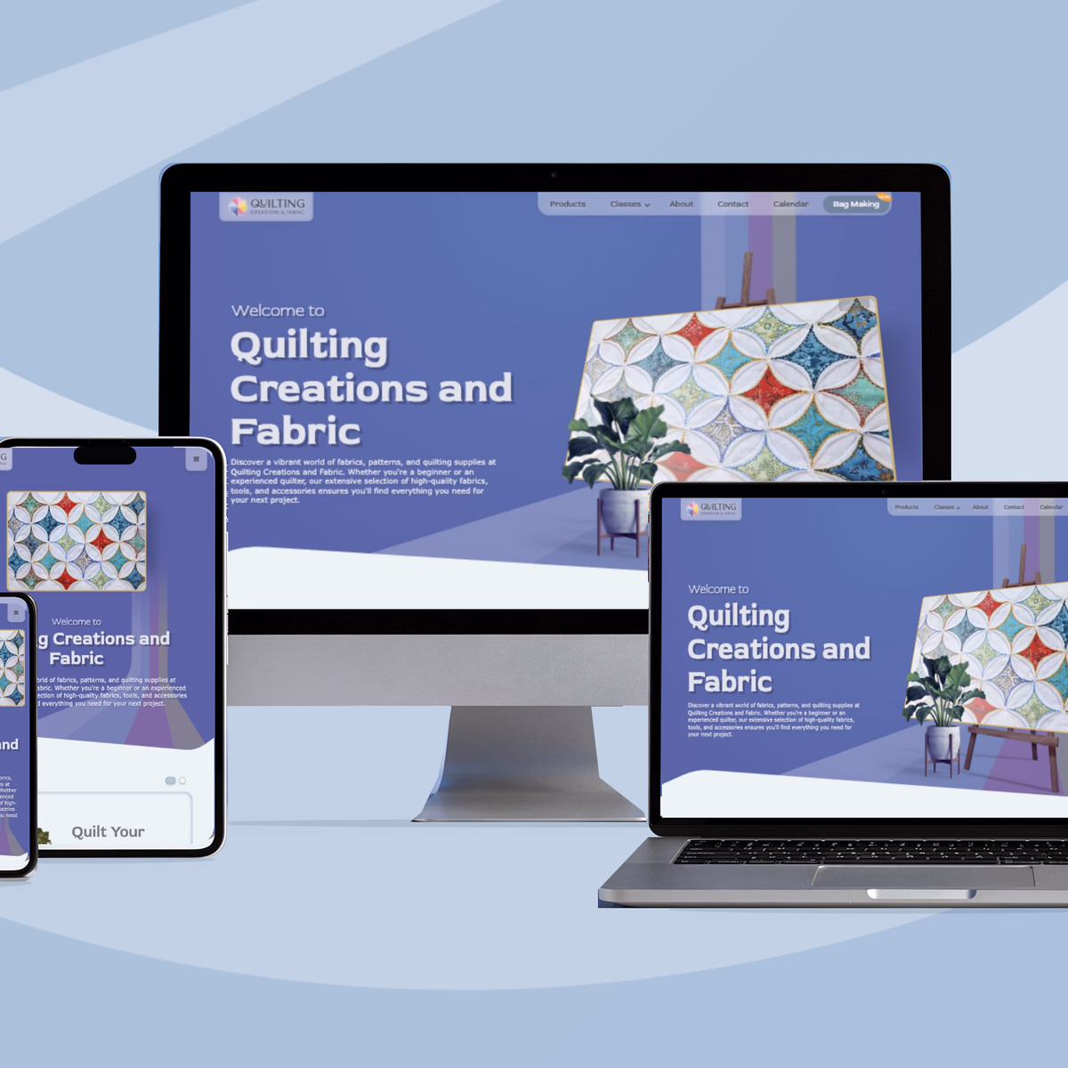 Quilting Creations Responsive Website