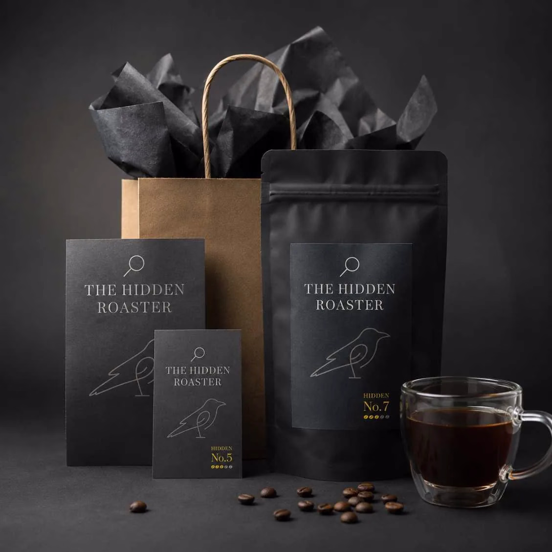 The Hidden Roaster Coffee Packaging