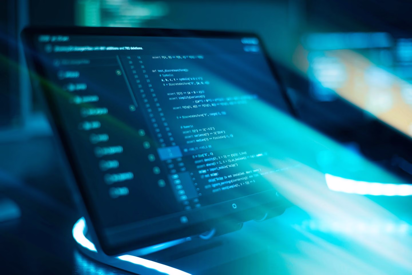 Blue-lit code screen — Source Select.