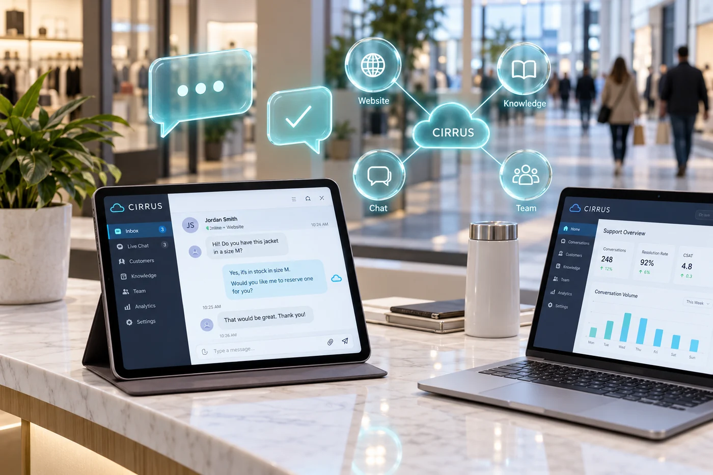 Cirrus Customer Chat — Concept project
