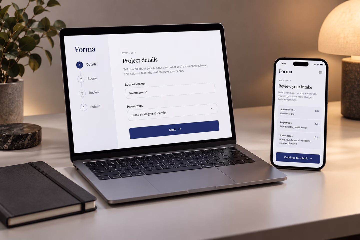 Custom application workflow and interface planning on connected devices — SourceSelect.ca.