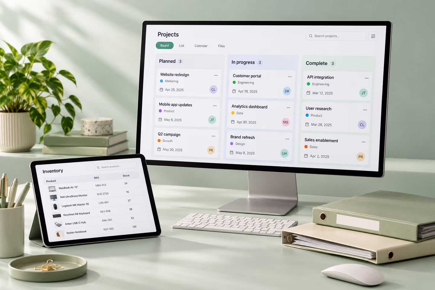 Centralized business management workspace and interface — SourceSelect.ca.