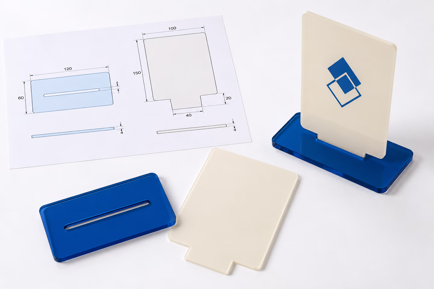 Precision-cut fabricated components and a matching template — SourceSelect.ca.