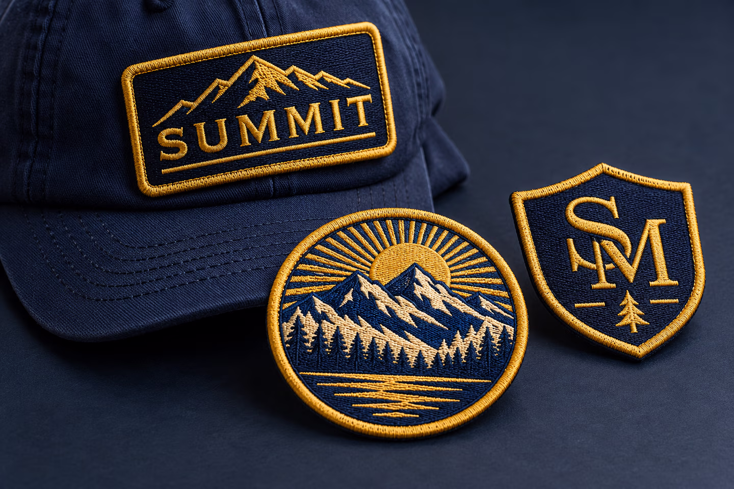 Branded cap and finished embroidered patch collection — SourceSelect.ca.
