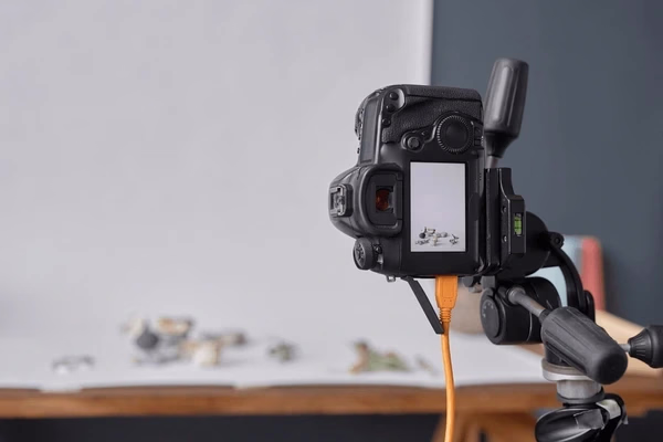 Camera set up for product photography — Source Select.